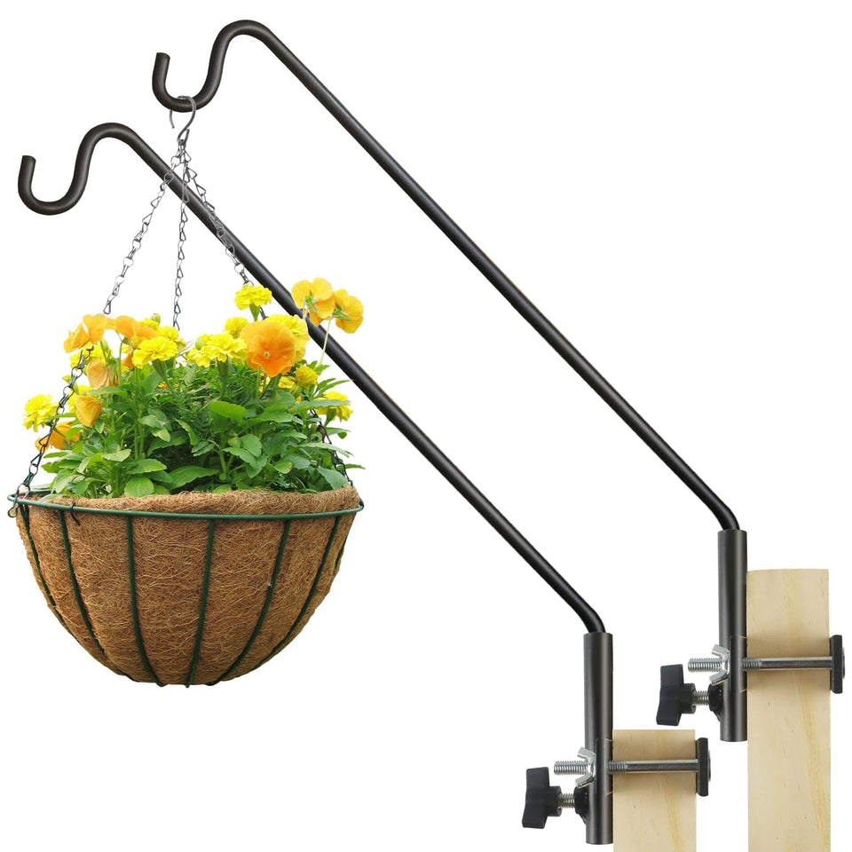 ERYTLLY bird feeder hook with 360° rotation for deck mounting