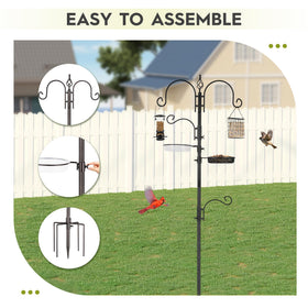 ERYTLLY Rustic garden look enhances curb appeal while attracting birds.