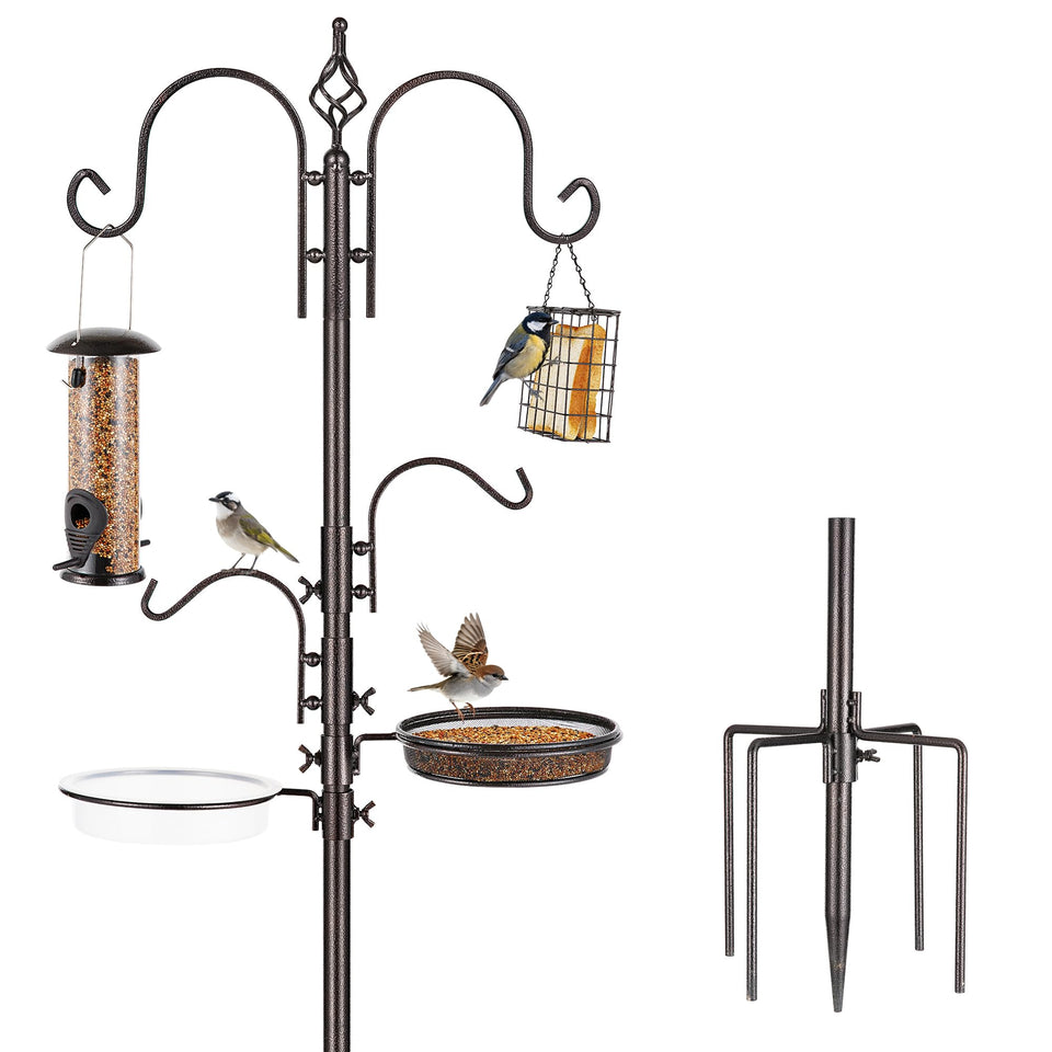 ERYTLLY Bird Feeding Station with top hooks for versatile hanging options.