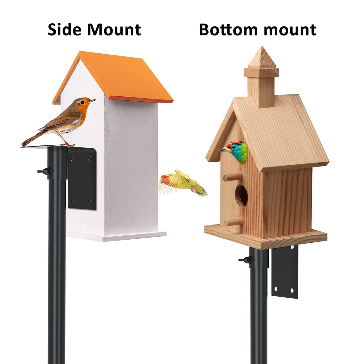ERYTLLY black outdoor stand enhances garden decor and bird feeding.
