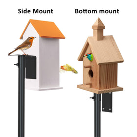 ERYTLLY black outdoor stand enhances garden decor and bird feeding.