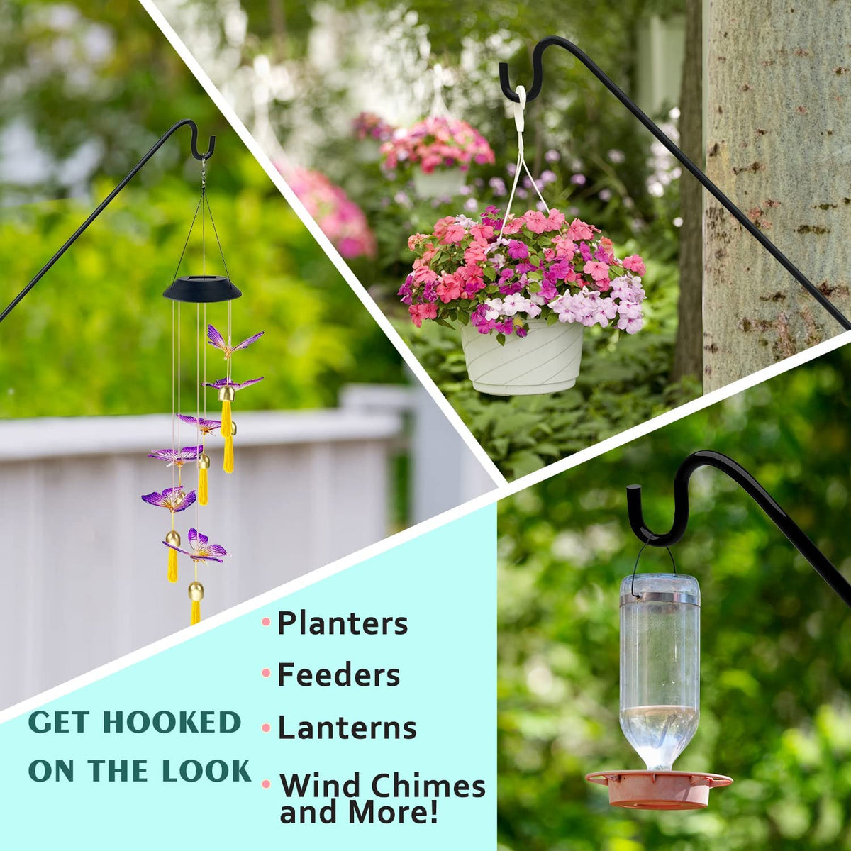 erytllly deck hook extends from 28 to 43 inches for flexible placements.