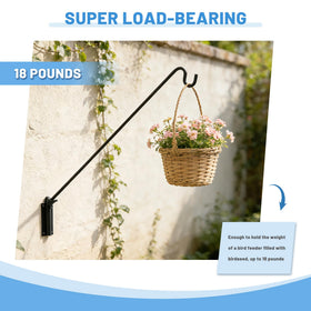 erytllly deck hook holds lanterns and decorative lighting outdoors.