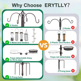 ERYTLLY Rust-resistant steel pole built for year-round outdoor use