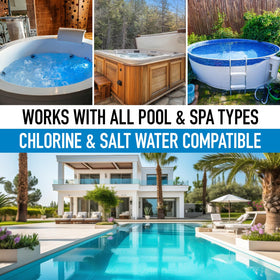 Biodegradable dye safe for families and all pool types.