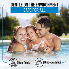 Illustrated guide to common pool leak locations with Escentile kit.