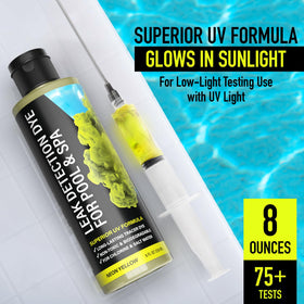 Escentile high-contrast dye stands out on light and dark surfaces