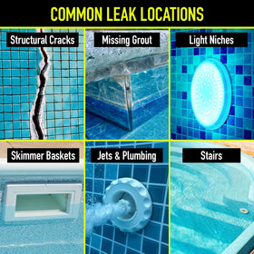 Escentile simple-use instructions for leak checks