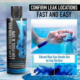 Escentile UV bright dye glows in sun for easy leak spotting.