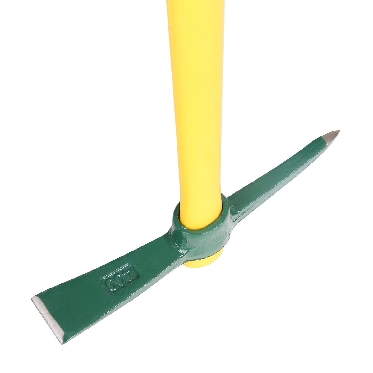 Fiberglass handle with non-slip coating for a comfortable, secure grip.