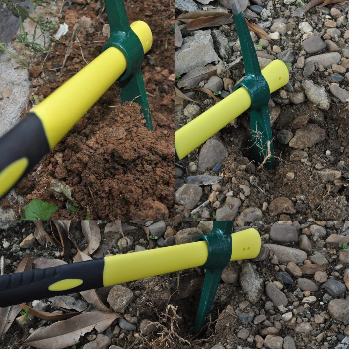 Compact ESCULTORA pickaxe fits into a backpack for travel and camping.