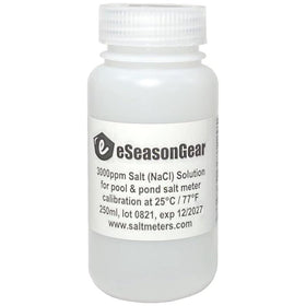 eseasongear 3000ppm salt solution bottle for accurate meter calibration