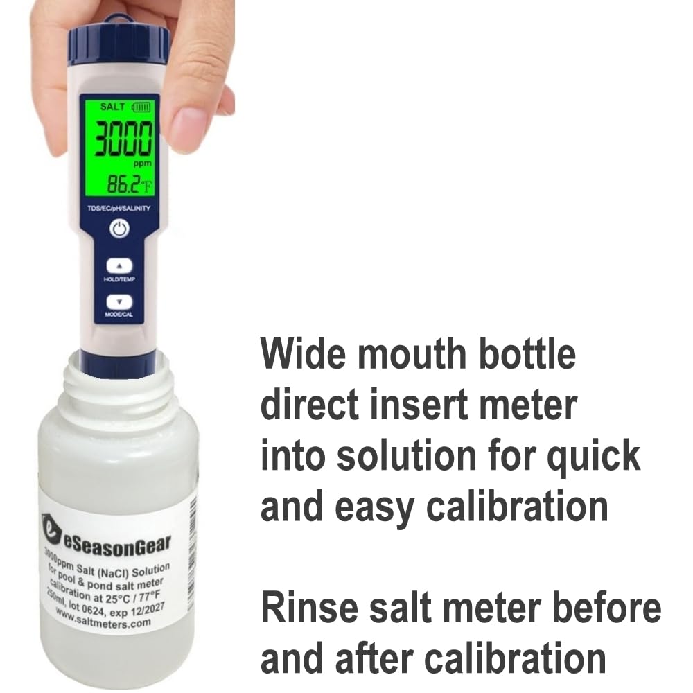 eseasongear wide mouth bottle closeup enabling easy meter immersion