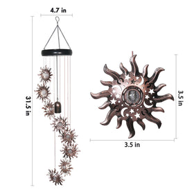 esgarden sun-moon-star wind chimes feature decorative movement and gentle sound