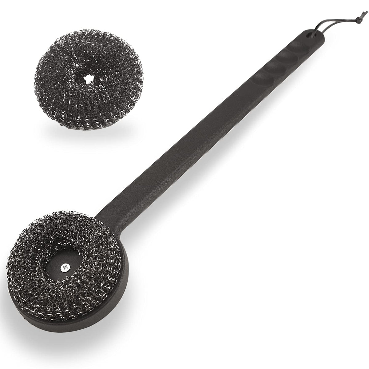 Esie Houzie 18-inch grill brush with replaceable head for easy, safe grate cleaning