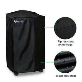 Fade-resistant finish helps maintain the cover's black color.