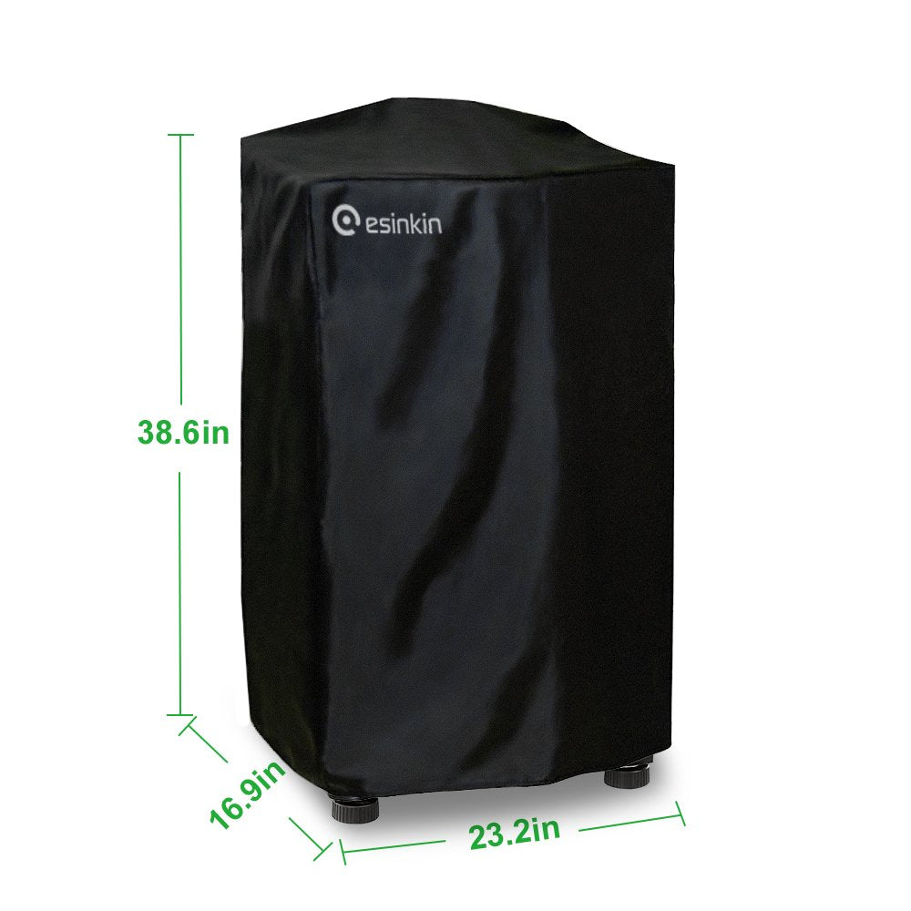 Esinkin smoker cover waterproof closeup demonstrates weatherproof protection.