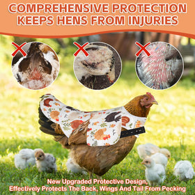 Esmorah breathable material keeps hens cool in warm weather.