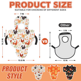 Esmorah chicken saddle shoulder cover shielding hens from pecks while free-ranging.