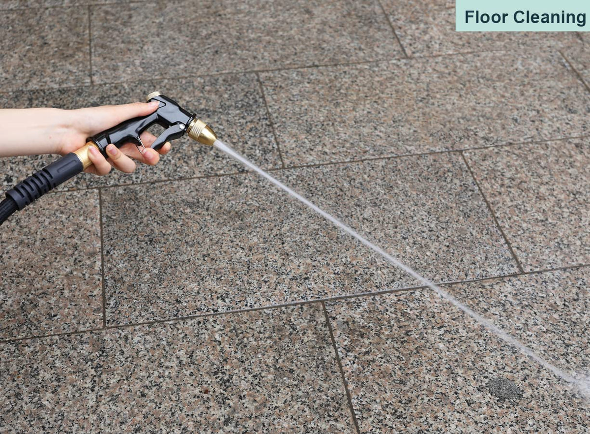 ESOW pistol-style grip delivers balance and control during chores.