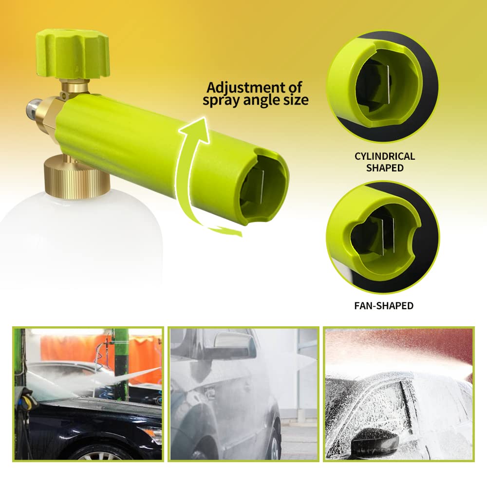 ESP Foam Cannon brass nozzle for durable, consistent foam