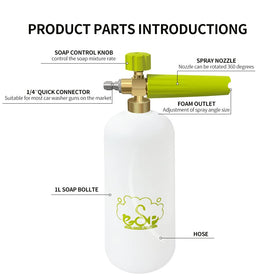 ESP Foam Cannon quick-release connector for easy setup