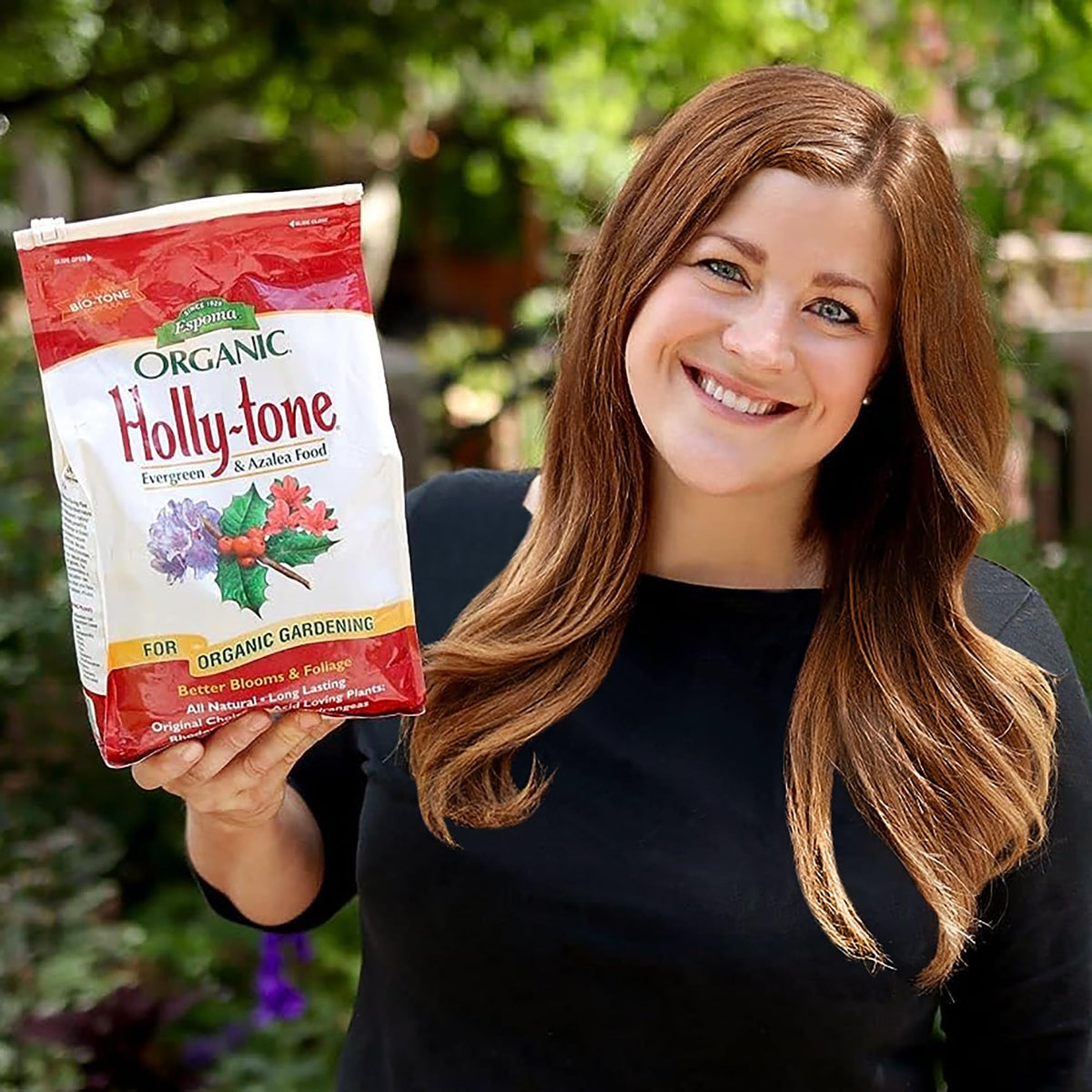 Espoma Bio-Tone nutrient blend supports sustainable plant health in organic gardens.