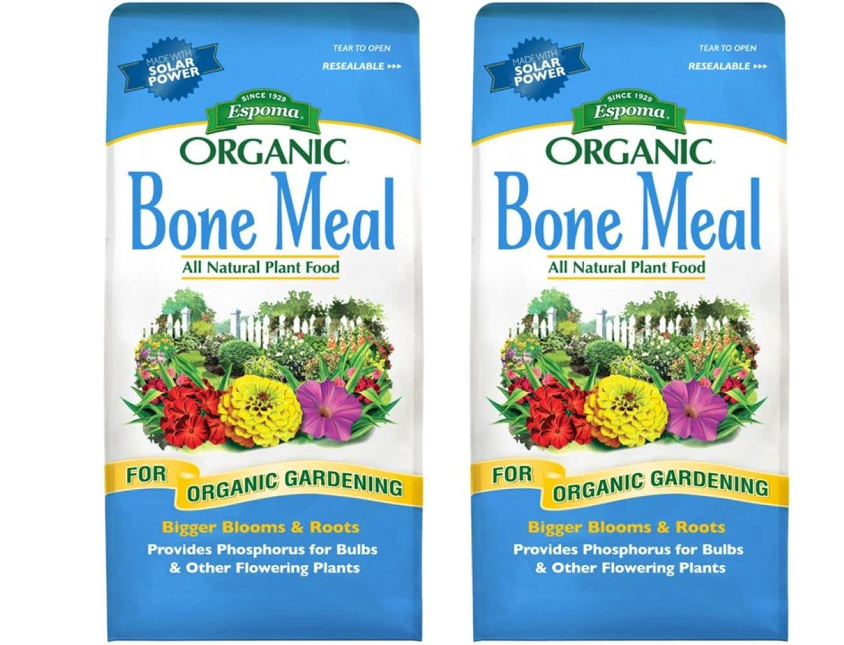 Espoma bone meal 4 lb bag enriches bulbs and flowering plants for vibrant blooms.