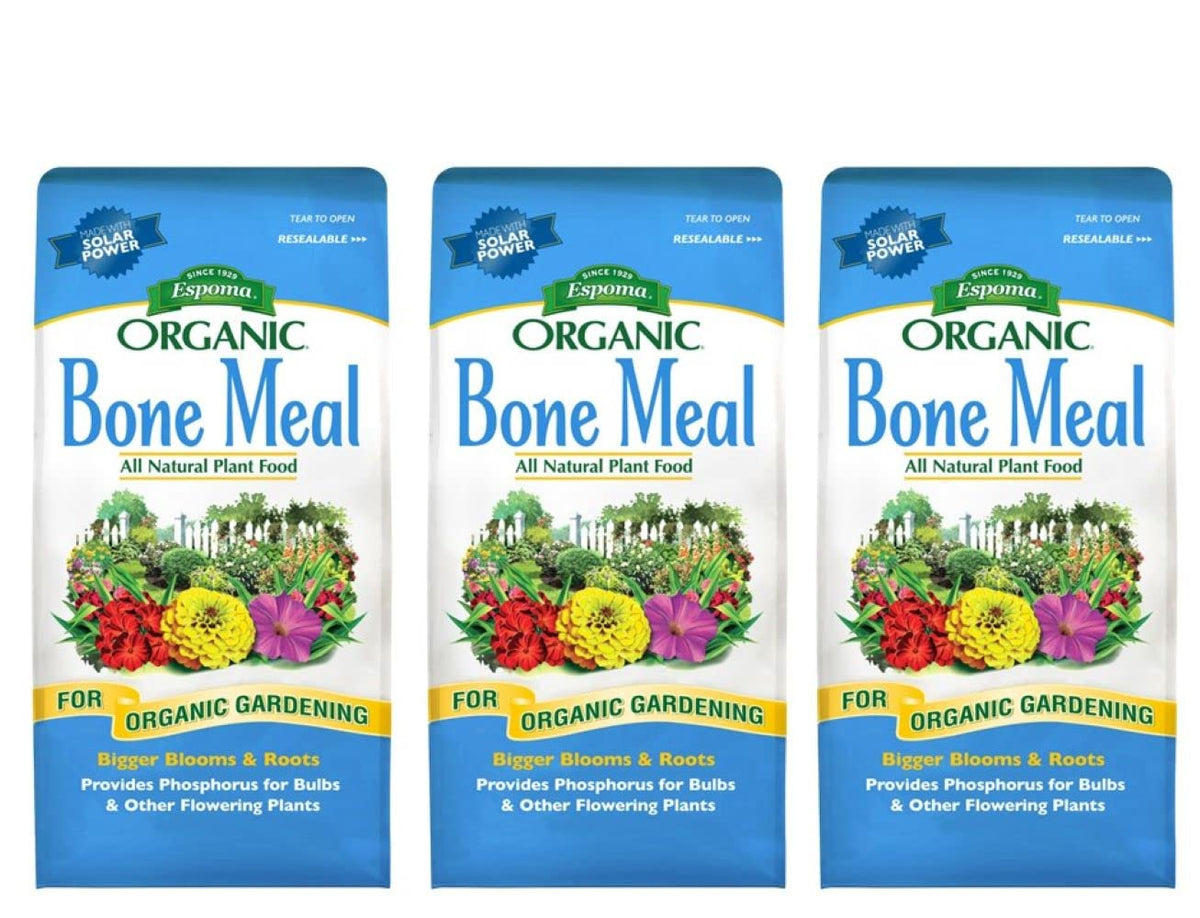 Espoma bone meal fertilizer for bulbs promotes healthy spring blooms.