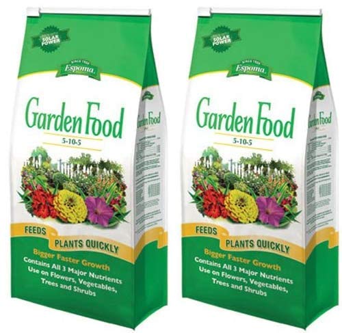 Espoma GF51056 Garden Food 5-10-5 two-rack pack promotes healthy garden growth