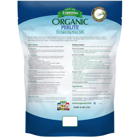 Espoma Perlite close-up shows lightweight texture for drainage and porosity.