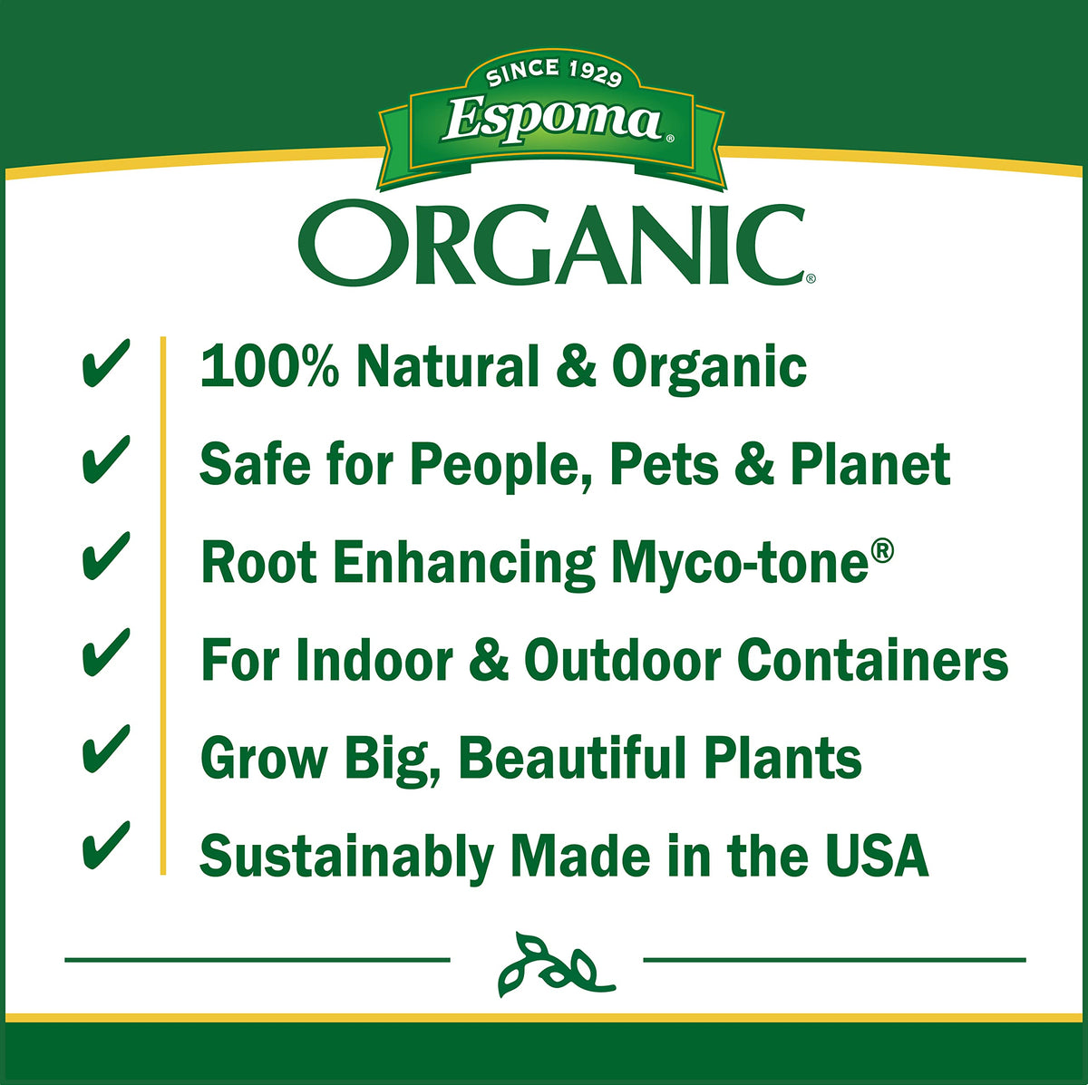 Espoma Organic Potting Soil for herbs in pots promotes thriving, aromatic growth.