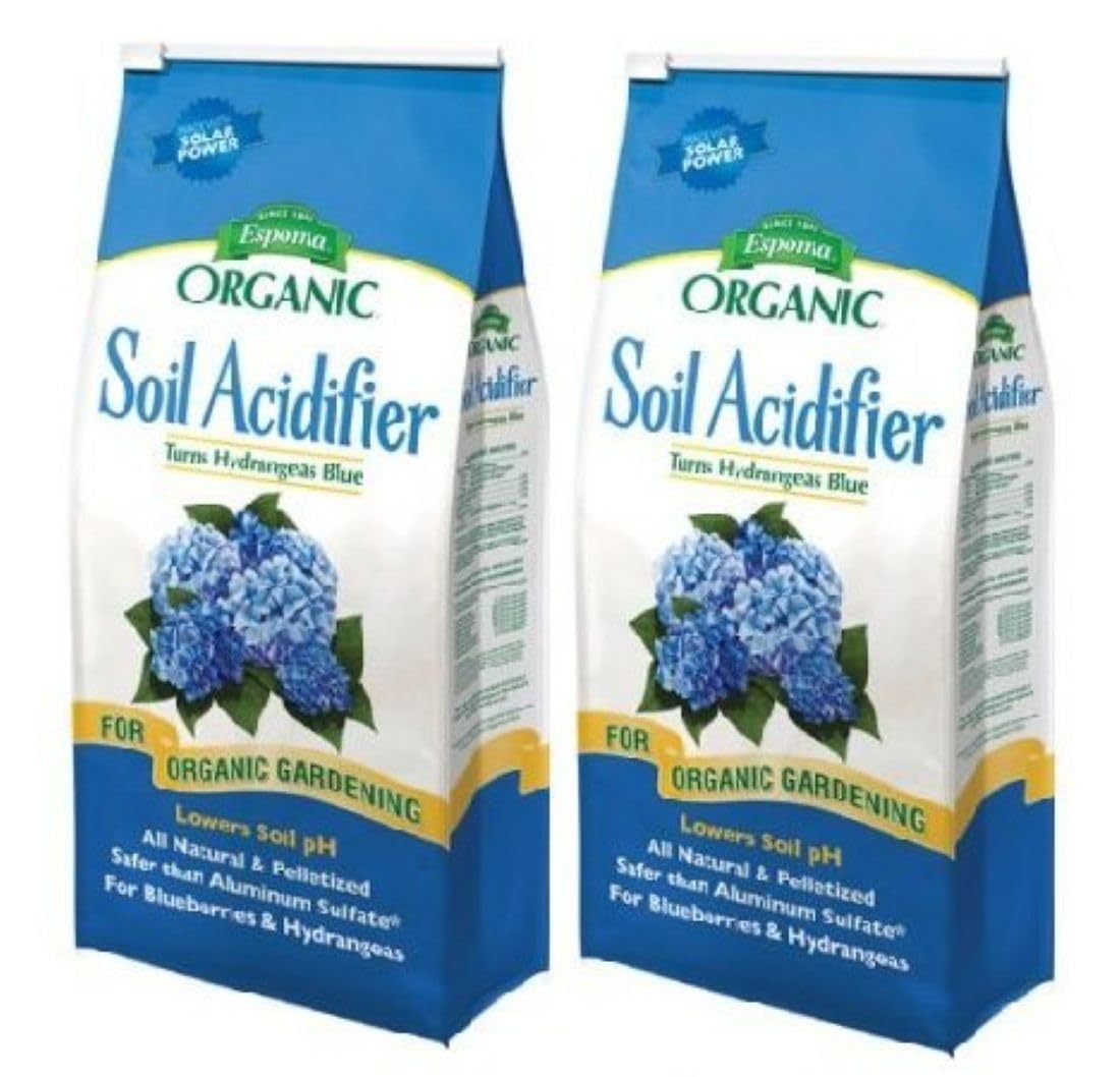 Espoma Soil Acidifier bag front showing brand and pH lowering purpose for acid-loving plants