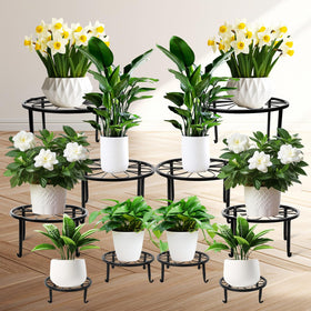 ESRICH 10-pack plant stand set with multiple sizes for versatile indoor and outdoor display
