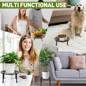 ESRICH indoor-outdoor compatible rack elevates pots with easy accessibility