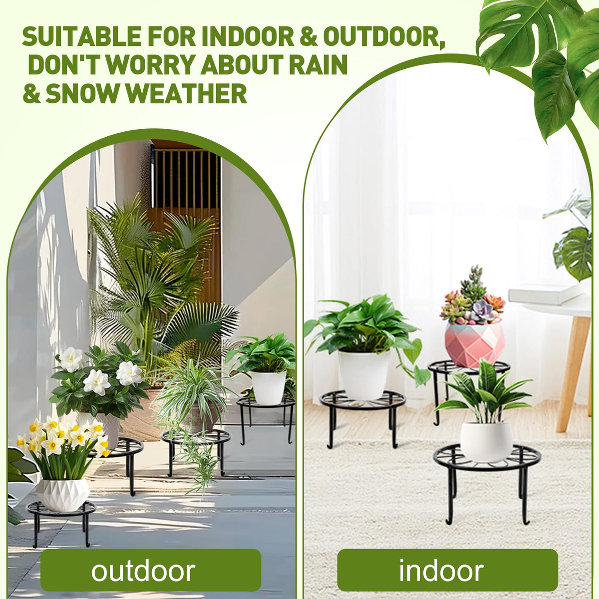 ESRICH multipurpose plant stand adapts for plants, kitchenware, and more