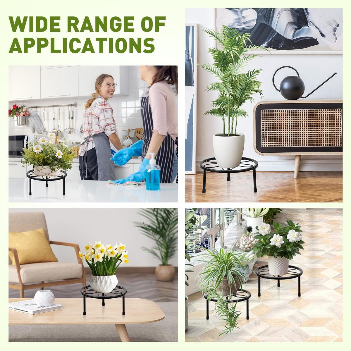 ESRICH outdoor-ready stand suitable for garden, patio, balcony display.