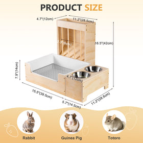 The mess-proof litter pan from Essenhome simplifies cleanup after playtime