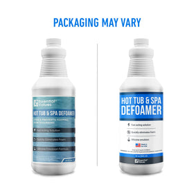 Essential Values foam eliminator in use by pool and fountain reducing foam