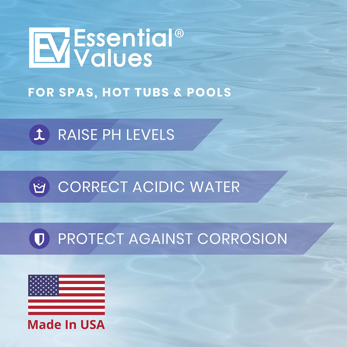Essential Values equipment protection focus shows corrosion-resistance benefits for pool gear.