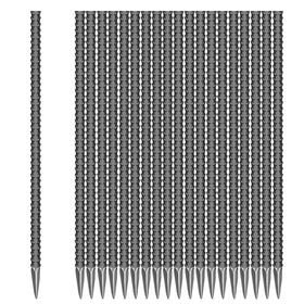 ESSFF 16-inch garden ground stake demonstrates galvanized steel durability for outdoor projects.