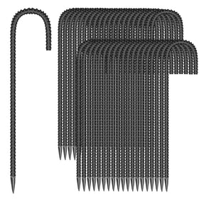 ESSFF garden ground stake with steel J-shape anchors tents and borders
