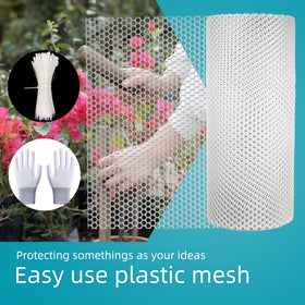 ESSFF barrier netting protects poultry and small pets while blending with garden design