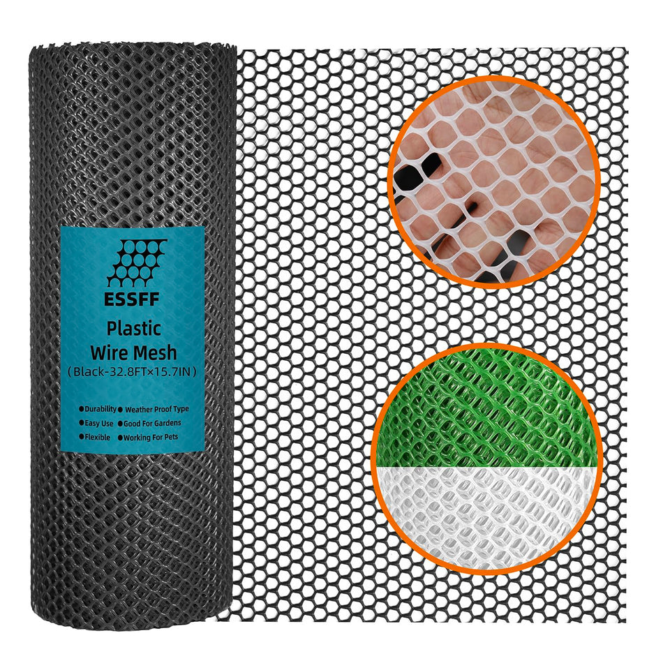 ESSFF Pet & Garden Safeguard roll unfurled in a sunlit garden for versatile fencing.