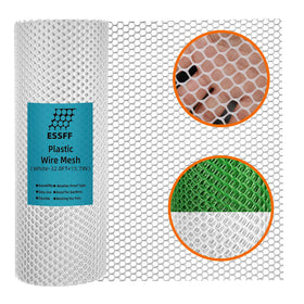 ESSFF Pet and Garden Safeguard roll with white plastic netting for versatile garden protection.