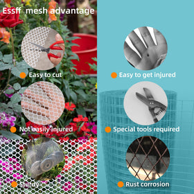 ESSFF barrier net protects poultry, dogs, and rabbits in outdoor areas.