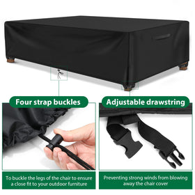 ESSORT 124x63x29 inch cover designed for oversized rectangular tables and chairs