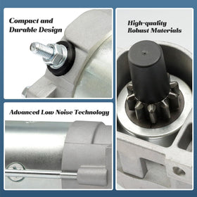 Esttlamer starter motor comparison chart with Exmark and Toro compatibility.