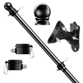 ESTTOP 5 ft flag pole kit for easy porch flag setup and seasonal banners.