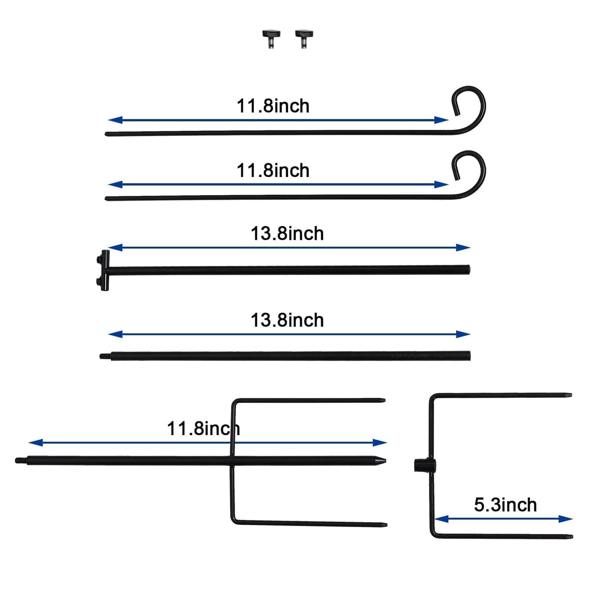 ESTTOP tool-free assembly flag stand ready in sixty seconds